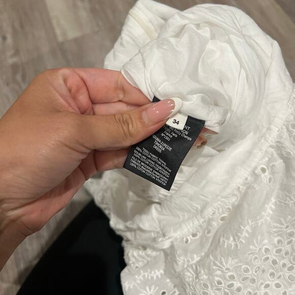 Isabel Marant Etoile Timoria Asymmetrical Dress White Size 2 XS - Picture 7 of 12